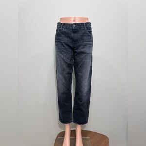 MOUSSY VINTAGE Black Denim Japanese 100% Cotton Straight Leg Jeans Size 28 SAAB